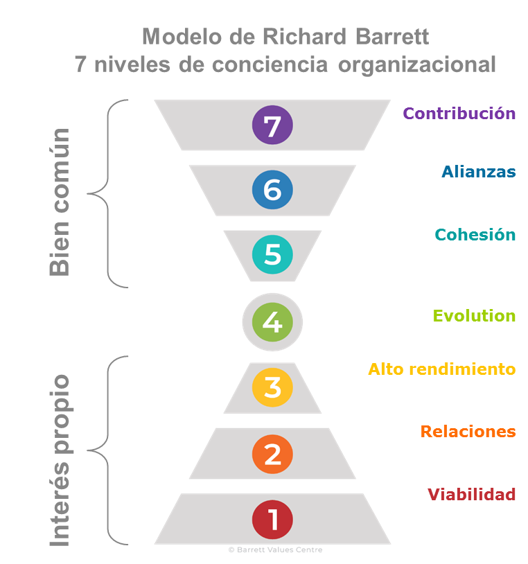 7 niveles de conciencia de Richard Barrett
